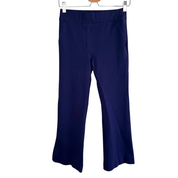 Spanx Womens Navy Blue Perfect Fit Kick Flare Ponte Pants Small 20386R - Picture 1 of 13